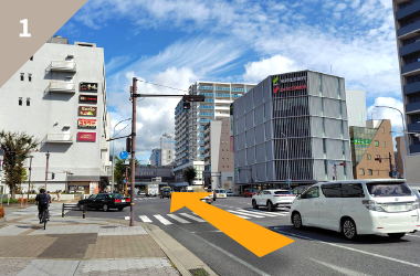 伊丹方面からリノベーションモデルハウス「THREEi」へのアクセスルート