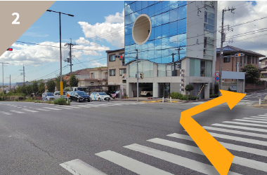 猪名川方面からリノベーションモデルハウス「THREEi」へのアクセスルート